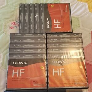 30 NEW Sony HF high fidelity audio blank cassettes 90 minutes